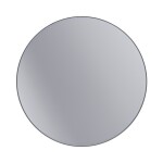 Erga Round, kulaté zrcadlo 120cm, černý rám, ERG-V01-ROUND-1212-BK