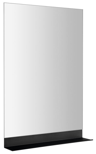 AQUALINE - SECA Zrcadlo s policí 50x95cm, CU free, černá mat 22494S