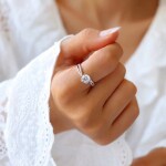 ELENYS Isabelle stříbrný rhodiovaný prsten se zirkonem 925 Velikost: 10 (EU: 61-63)