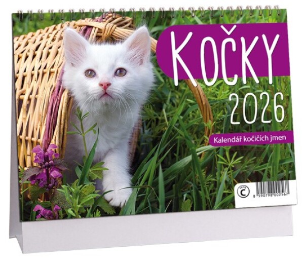 Stolní kalendář ARIA 2026 - Kočky
