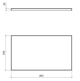 COMAD - Deska 80cm, CAPRI OAK 5907611647875