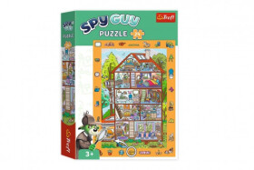 Puzzle s hledáním obrázků Spy Guy: V domě 24 dílků