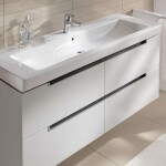 VILLEROY & BOCH - Subway 2.0 Umyvadlo nábytkové 130x47 cm, s přepadem, s otvory pro baterii, bílá 7176D001