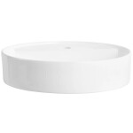 CERANO - Umyvadlo keramické - na desku - Lario - bílá lesklá - Ø 45 CER-680341
