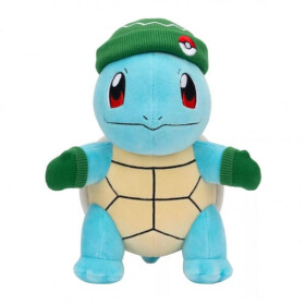 Pokémon plyšák Squirtle v zelené čepici a palčáky 20 cm