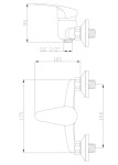 INVENA - Sprchová baterie AVA NEW BN-06-001-X