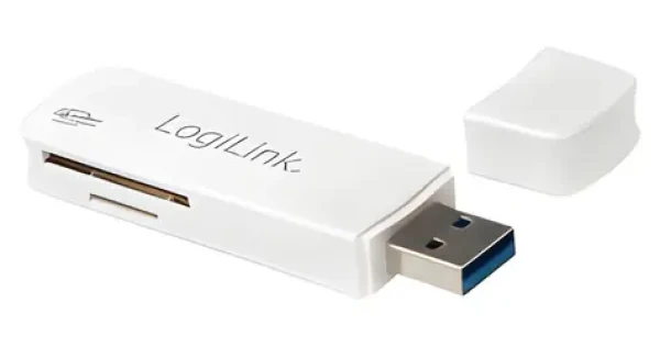 LogiLink CR0034A bílá / Čtečka paměťových karet / USB 3.0 / SD/SDHC/SDXC/microSD (CR0034A)