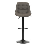 Barová židle, šedá, látka,AUB-V3066 GREY3