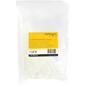 StarTech Stahovací pásky bílé / Stahovací páska uvolnitelná / Nylon / 150 mm / 100 ks (CBMZTRB6)