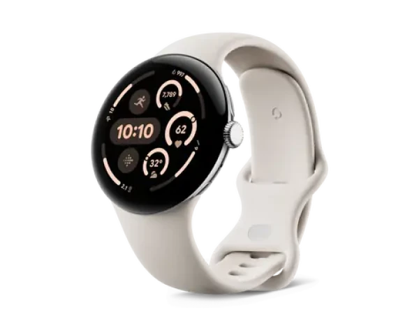 Google Pixel Watch 3 (45mm) WiFi bílá / Chytré hodinky / 1.77" AMOLED / BT 5.3 / 5ATM / Wi-Fi / BT (GA05736-DE)