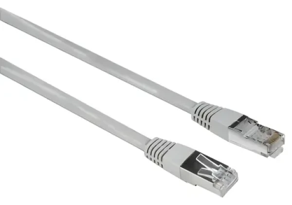 Hama patch kabel Cat5e F/UTP 20 m šedá / Síťový kabel / stíněný / RJ-45 / 10 kusů