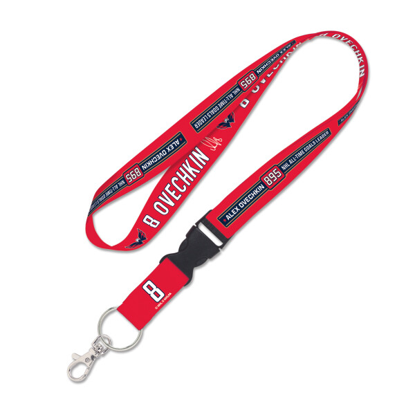 Wincraft Klíčenka Alex Ovechkin Washington Capitals NHL Lanyard buckle 1
