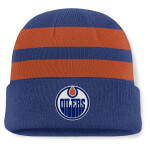 Fanatics Pánská zimní čepice Edmonton Oilers NHL Swipe Cuffed Beanie