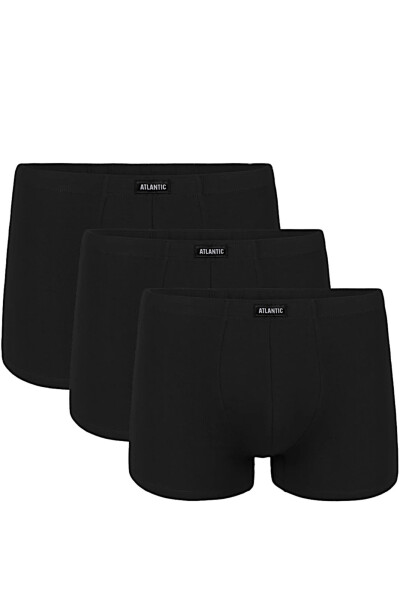 Pánské boxerky 3 pack 007 black - Atlantic černá L