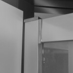 MEREO - Sprchové dveře, LIMA, dvoudílné, zasunovací, 110x190 cm, chrom ALU, sklo Čiré CK80413K