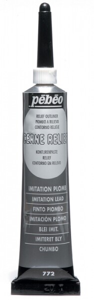 Pébéo Cerne Relief kontura 20 ml - šedá olověná