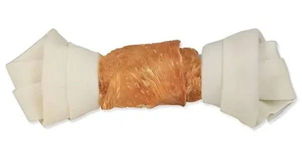 TRIXIE DENTAfun kost buvolí kůže s kuřecím masem 18 cm / Dentální pamlsek / Žvýkací / 120 g (G14-31324)