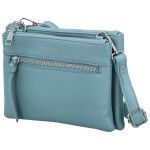 Trendy dámská koženková crossbody kabelka MaxFly Silverio, džínově modrá
