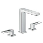 HANSGROHE - Metropol Umyvadlová baterie s výpustí Push-Open, 3-otvorová instalace, chrom 74515000