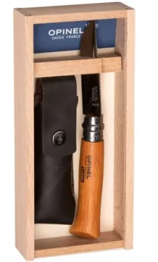 Opinel 815 VR N°08 Carbon 8.5 cm / Kapesní nůž v dárkovém balení s pouzdrem (3123840008153)
