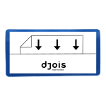 Djois samolepicí kapsa na logistický štítek, 160 × 80 mm, PVC, modrá, 50 ks