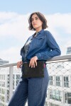 Sada kabelka a taštička na zip Reisenthel Shopper e1 set Glossy dots black