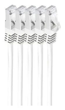 Shiverpeaks CAT7 S/FTP 0,25m bílá / Patch kabel / RJ-45 / LSZH (BS75511-0.25W-SET5)