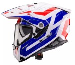 Adventure helma Caberg Tanami Ranger white/red/blue - M / bílá