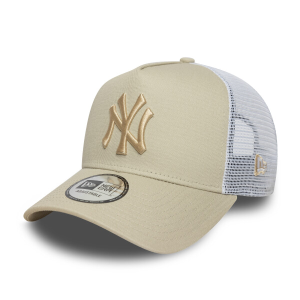 New Era Pánská kšiltovka New York Yankees MLB 940 League Essential béžová s bílou síťkou