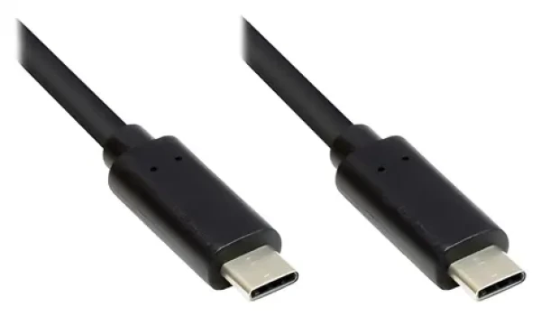 Good Connections USB-C - USB-C černá / Kabel / USB 3.2 Gen 1 / 1 m / 5 Gbit/s (GC-M0113)