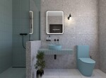 Umyvadlo na desku SAT Infinitio 39x39 cm zelená mat bez otvoru pro baterii SATINF3939LGEM SATINF3939LGEM