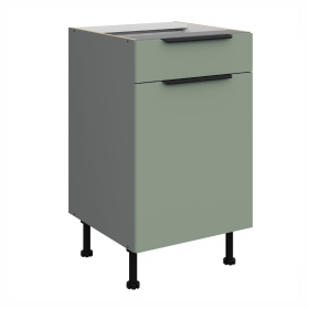 Spodní skříňka Aria ANT 50 D 1F 1S BB - Premium Box Barva korpusu: Antracit, Barva dvířek: SA - Aquamarine AFM