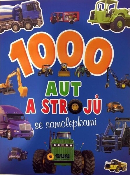 1000 aut strojů se samolepkami,