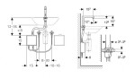 GEBERIT - Brenta Elektronická termostatická umyvadlová baterie, bateriové napájení, chrom 116.178.21.1