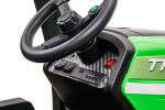 Mamido Dětský elektrický traktor s přívěsem BLT zelený