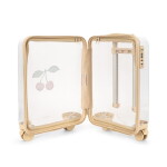 Konges Sløjd Dětský kufr Transparent Cherry 25 L, krémová barva, plast