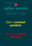 Aktualizácia I/3 2024 daňové účtovné zákony