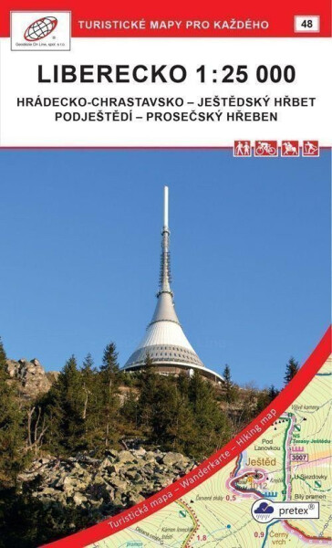 Liberecko 1:25 000 / 48 Turistivké mapy pro každého