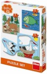 Puzzle set Zvířátka: kde žijí baby