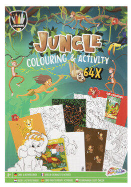 Kniha s omalovánkami a aktivitami Jungle A4 - Craft Creative