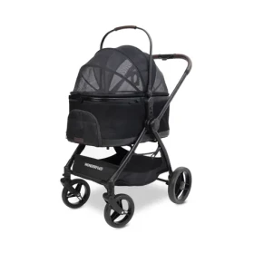 Wonderfold Pet Kočárek P3 pro psy 2v1 do 22,7 kg (kočárek+přepravní taška) jet black (WFP3-BLK)
