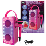 Lexibook iParty bluetooth reproduktor růžový s mikrofonem a světelnými efekty - Alltoys Lexibook