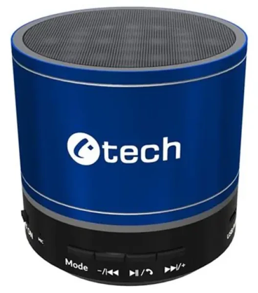 C-TECH SPK-08L modrá / Přenosný reproduktor / 3 W / BT 5.0 (8595729901643)