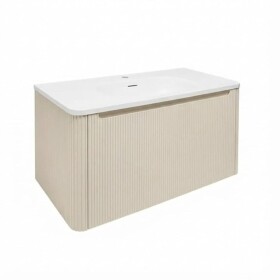 Koupelnová skříňka s umyvadlem Naturel Austen 79x47,5x45 cm clear brown mat AUSTEN80CB AUSTEN80CB