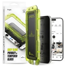Ringke Easy Slide 2-pack černá / Ochranné sklo / Privacy / Apple iPhone 17