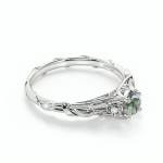 LUNICA Stříbrný prsten MECHOVÝ ACHÁT Velikost prstenu: 7 (EU: 54-56) 0679_7