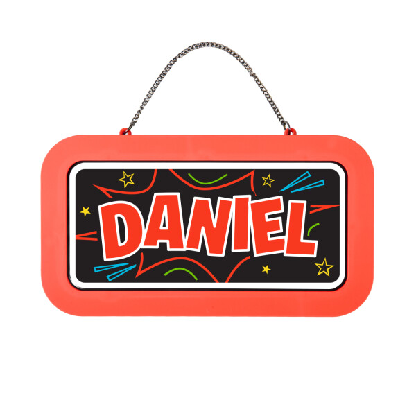 Neonová cedulka se jménem - Daniel - Albi
