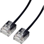 Roline 21.15.4463 RJ45 síťové kabely, propojovací kabely CAT 6A U/UTP 3 m černá 1 ks