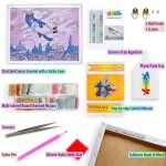 Antistresové omalovánky TSvetnoy TSvetnoy, LG279e, Diamond painting - diamantové malování, 40 x 50 cm, Kočky - Jen si tak létat