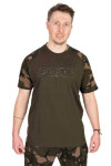 FOX Tričko Khaki/Camo Outline T-Shirt L (CFX275)